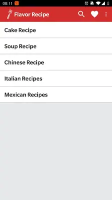 Flavor Recipe android App screenshot 0